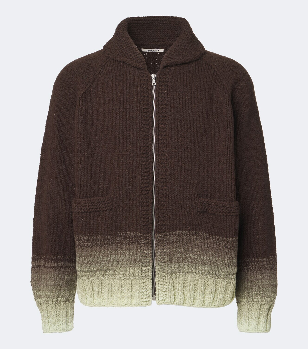 Auralee Ombré wool cardigan