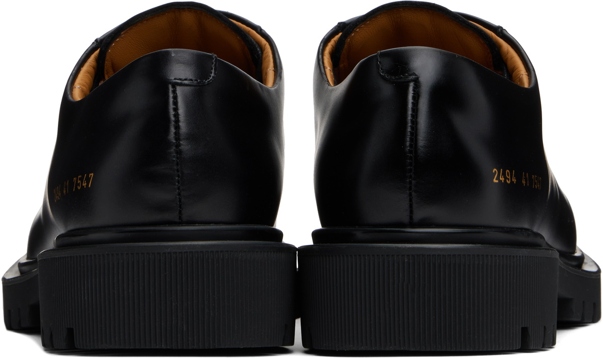 Common Projects Black Chunky Derbys