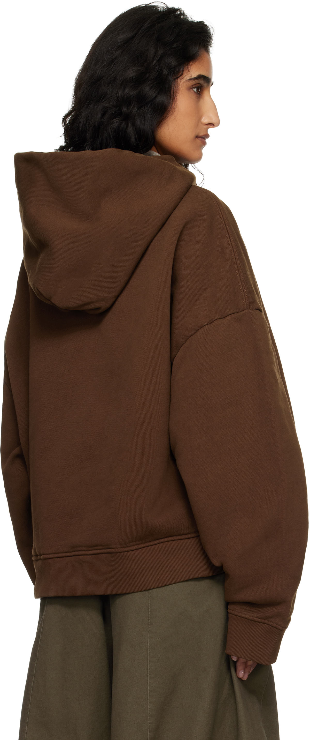 Entire Studios Brown Heavy Hoodie