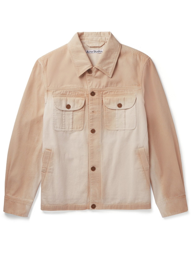 Photo: ACNE STUDIOS - Omaro Bleached Cotton-Canvas Jacket - Neutrals - IT 48