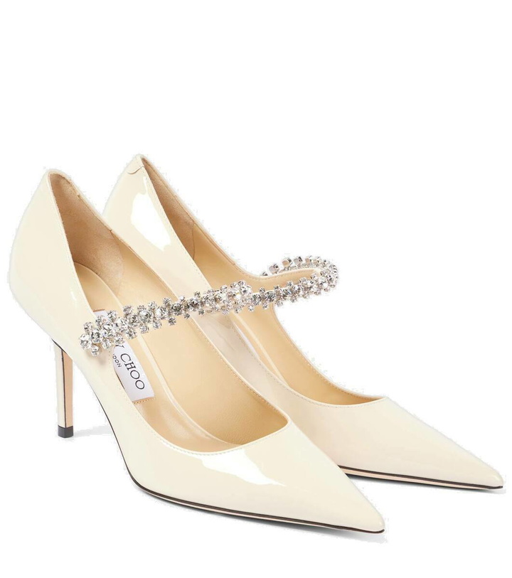 Photo: Jimmy Choo Bing embellished patent leather pumps