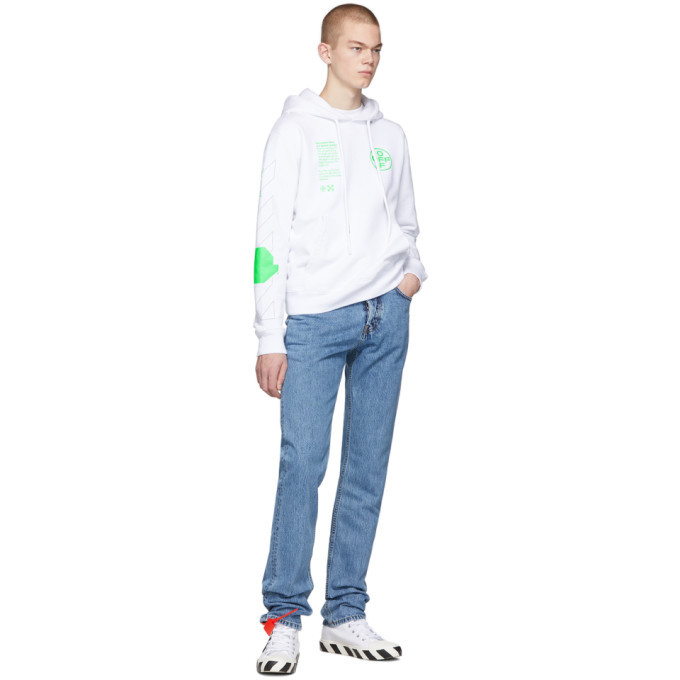 Off-White White Arch Shapes Hoodie Off-White