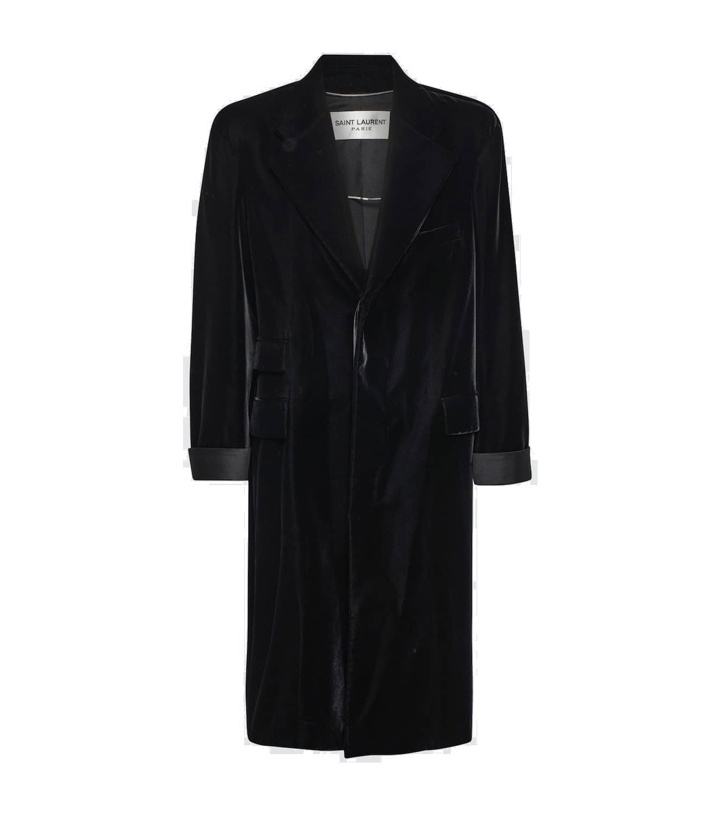 Photo: Saint Laurent Oversized satin coat