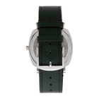 Gucci Silver and Green Grip Watch