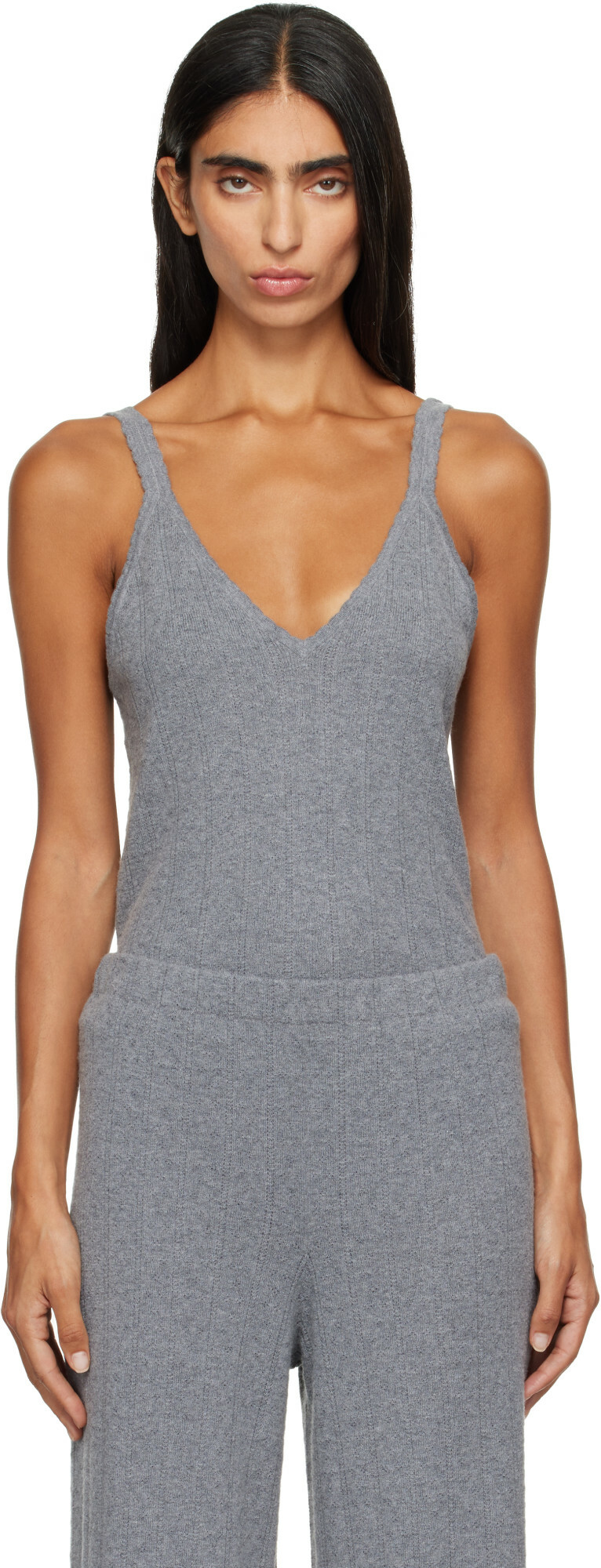 LISA YANG Gray Suni Tank Top