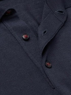 Kiton - Wool Polo Shirt - Blue