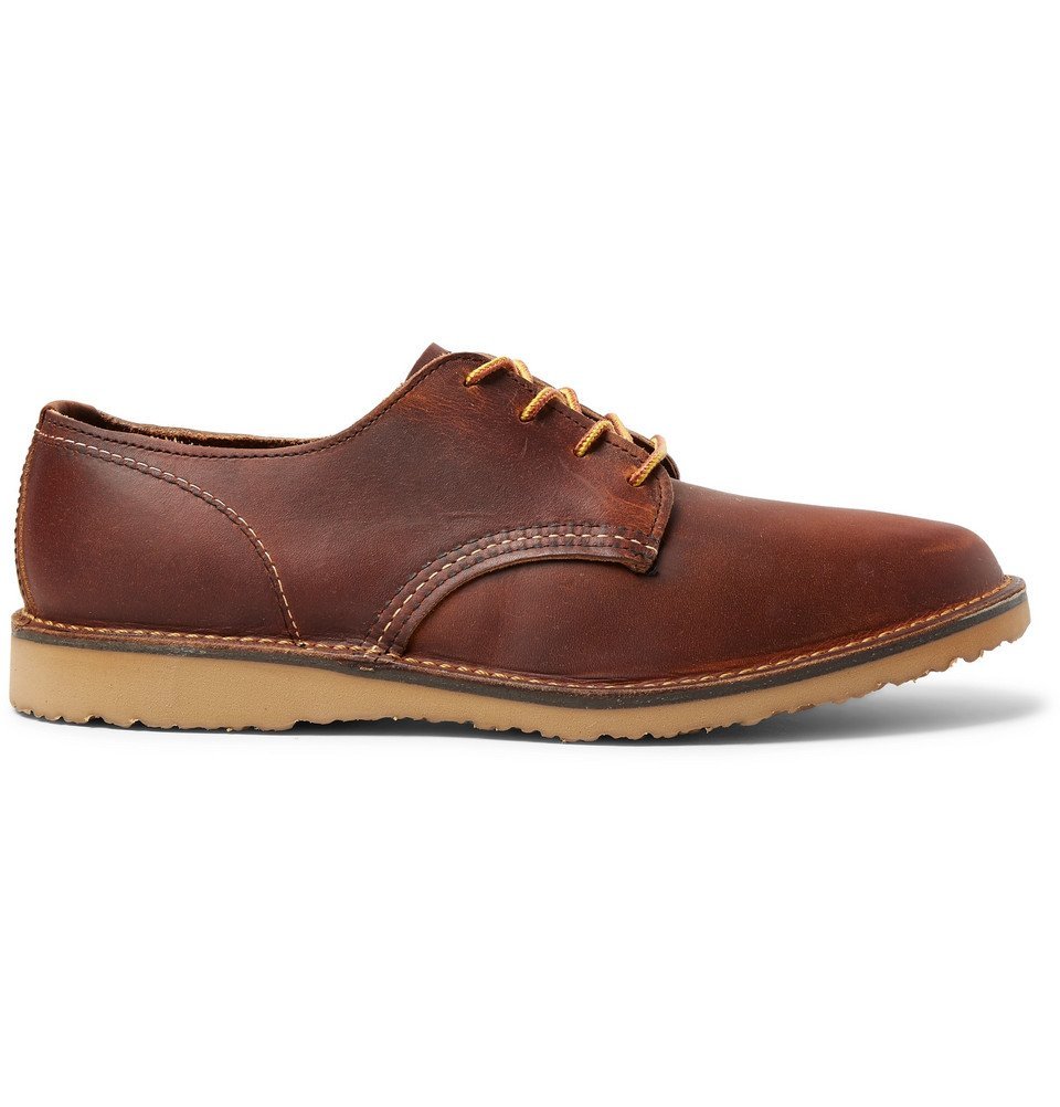 Red wing work leather derby online