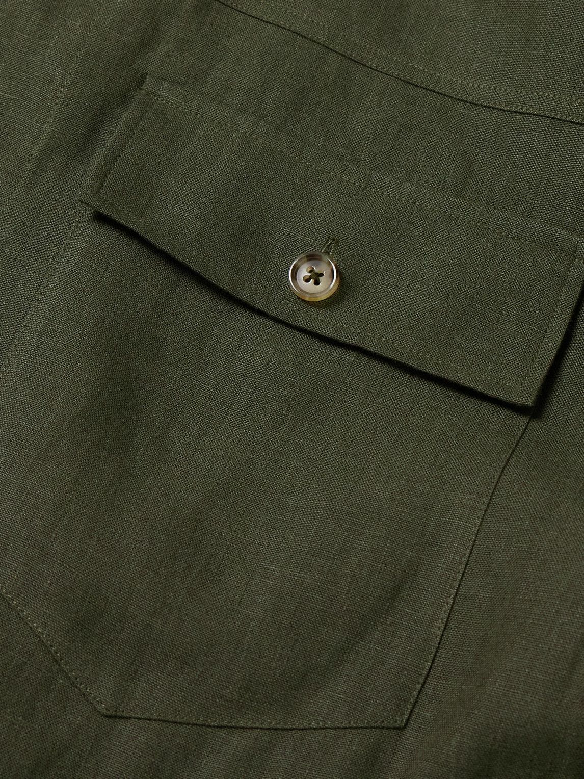 Kingsman - Valstar Linen Shirt Jacket - Green