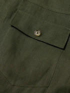 Kingsman - Valstar Linen Shirt Jacket - Green