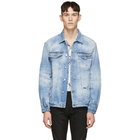 Dsquared2 Blue Denim Light Piranha Over Jacket