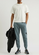 C.P. Company Diagonal Raised Cotton Sweatpants Blue