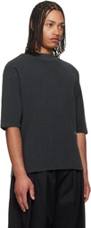 Maison Margiela Gray Distressed Cotton Terry T-shirt
