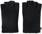 Paul Smith Navy Fingerless Gloves