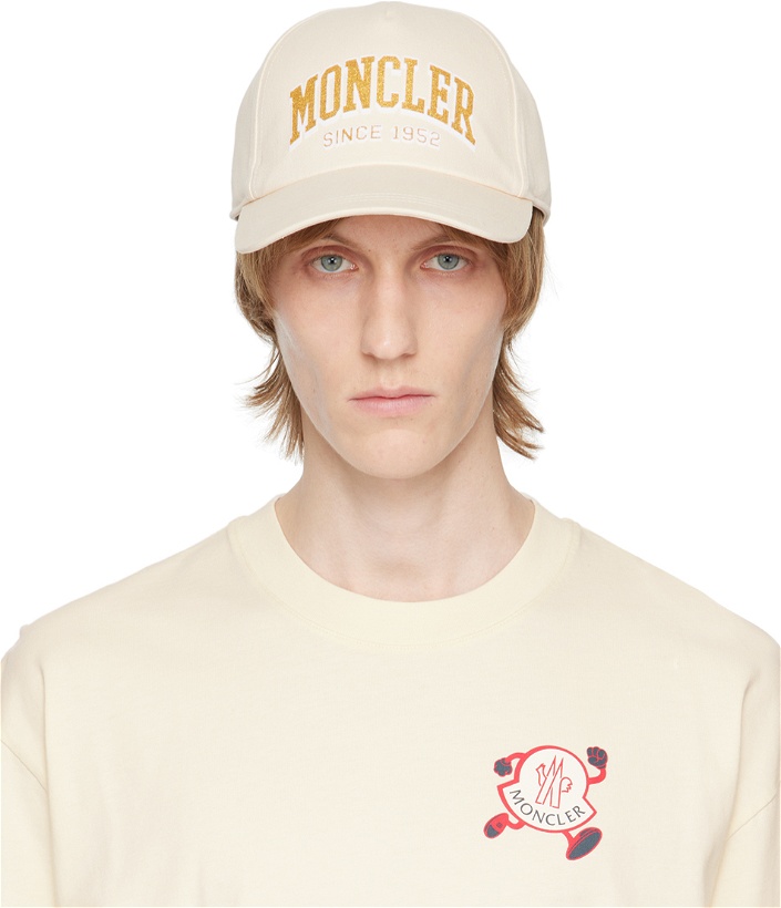 Photo: Moncler Off-White Glittered Baseball Cap