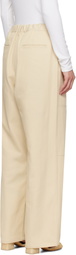 LE17SEPTEMBRE Beige Cotton Twill Work Trousers