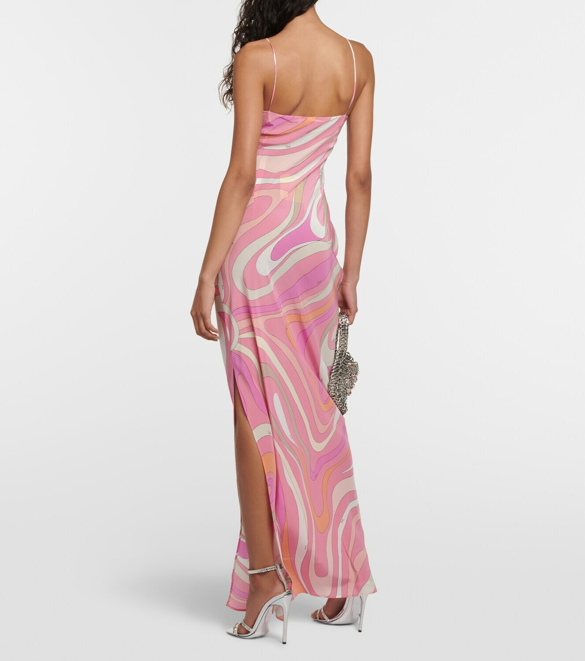 chinese dress ladies 1970s Emilio Pucci Deep Pink Printed Silk Jersey Dress W High Snapped –  Shrimpton Couture