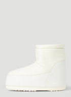 Moon Boot - No Lace Rubber Boots in Cream