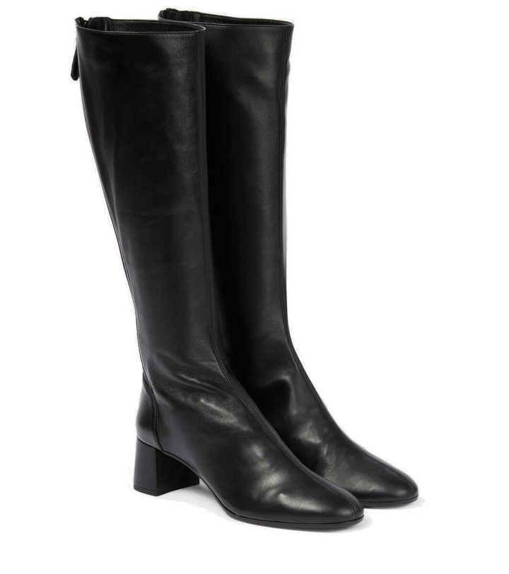 Photo: Aquazzura Saint Honore' 50 leather knee-high boots