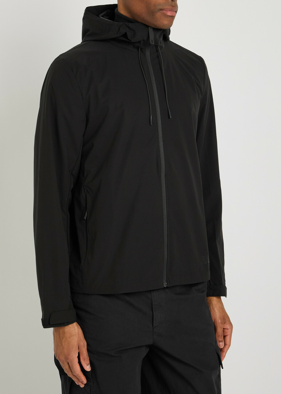 Rains Mito Water-repellant Hooded Shell Jacket Black