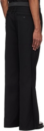 C2H4 Black Corbusian Tailored Trousers