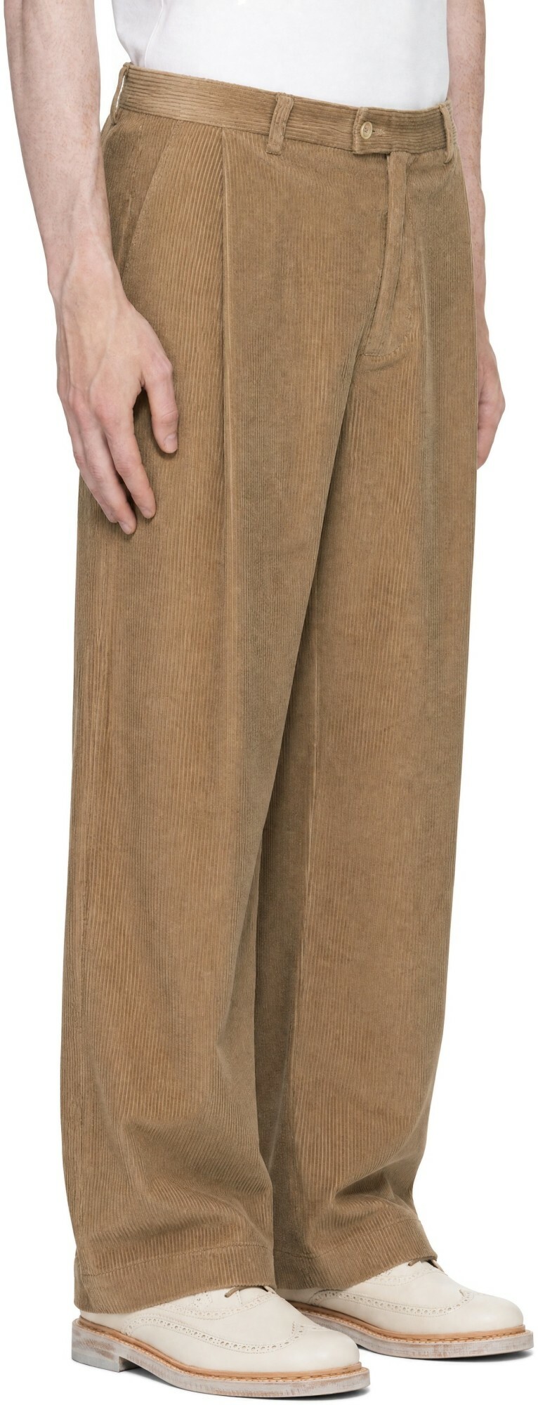 Carter Young Tan Allen Corduroy Trousers