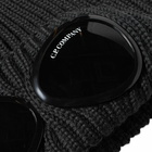 C.P. Company Men's Goggle Beanie in Dark Fog Grey