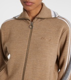 Fusalp Benada striped wool-blend jacket