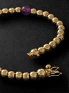 PATTARAPHAN - Tri Anya Baby Cycle 14-Karat Gold Amethyst Bracelet
