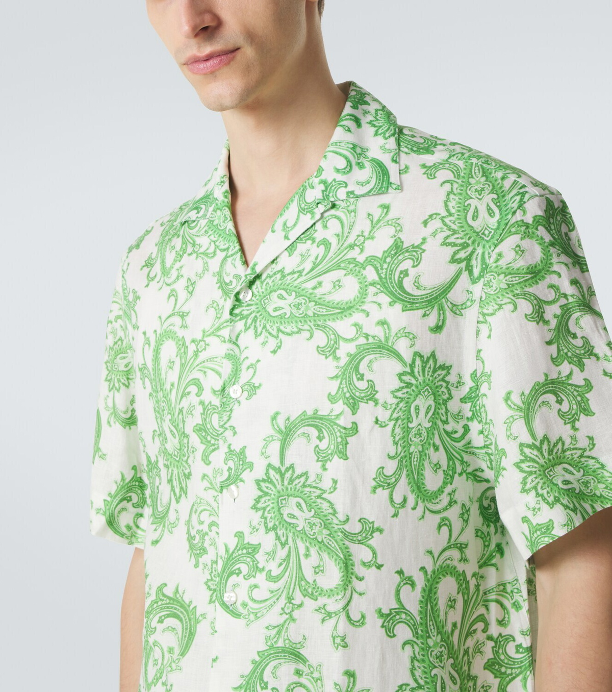 Etro Paisley linen shirt