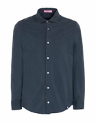 Drumohr Mens Shirt in Midnight blue