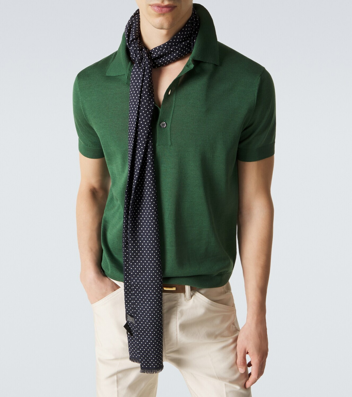 Tom Ford Silk and linen polo sweater