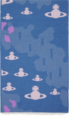 Vivienne Westwood Blue Trial Scarf