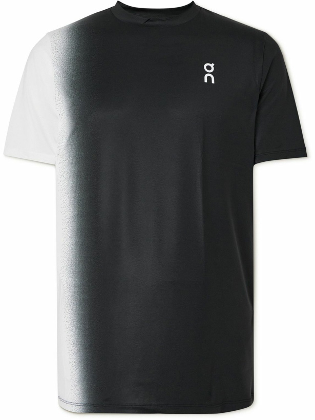 Photo: ON - Court-T Logo-Print Stretch Recycled-Jersey Tennis T-Shirt - Black