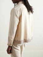 Corridor - Starlight Embroidered Cotton-Canvas Jacket - Neutrals