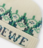 Loewe Fair Isle sequined wool-blend beanie
