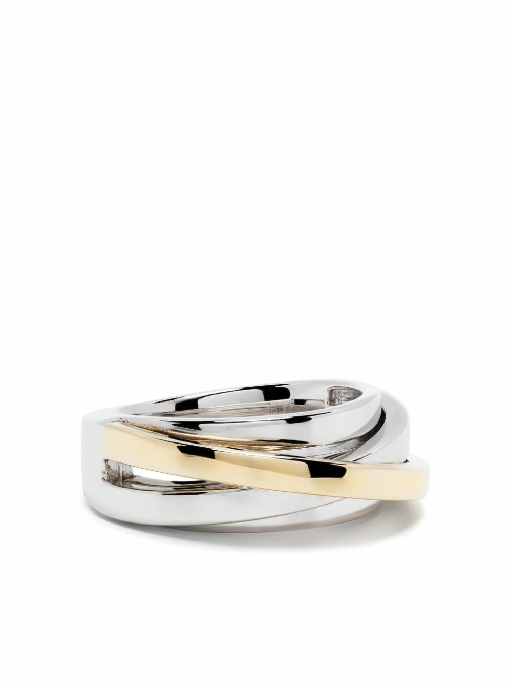 Tom Wood Sterling Silver Orb Slim Duo Ring