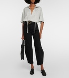 Toteme Tie-neck cotton top