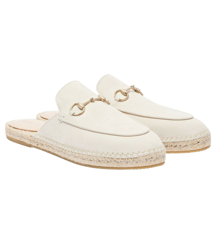 Photo: Gucci Cleo suede espadrille mules