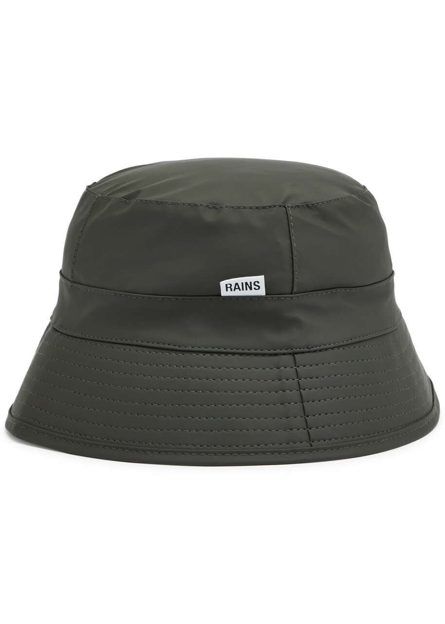 Rains Rubberised Bucket hat Dark Green