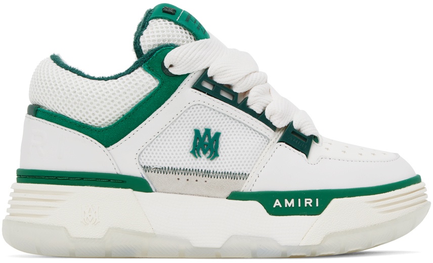 AMIRI White & Green MA-1 Sneakers Amiri