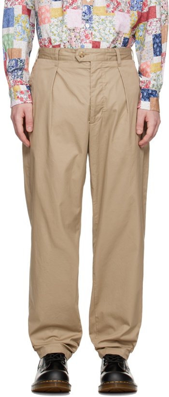 Photo: Engineered Garments Beige Carlyle Trousers
