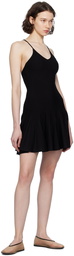 KHAITE Black Low Back Minidress