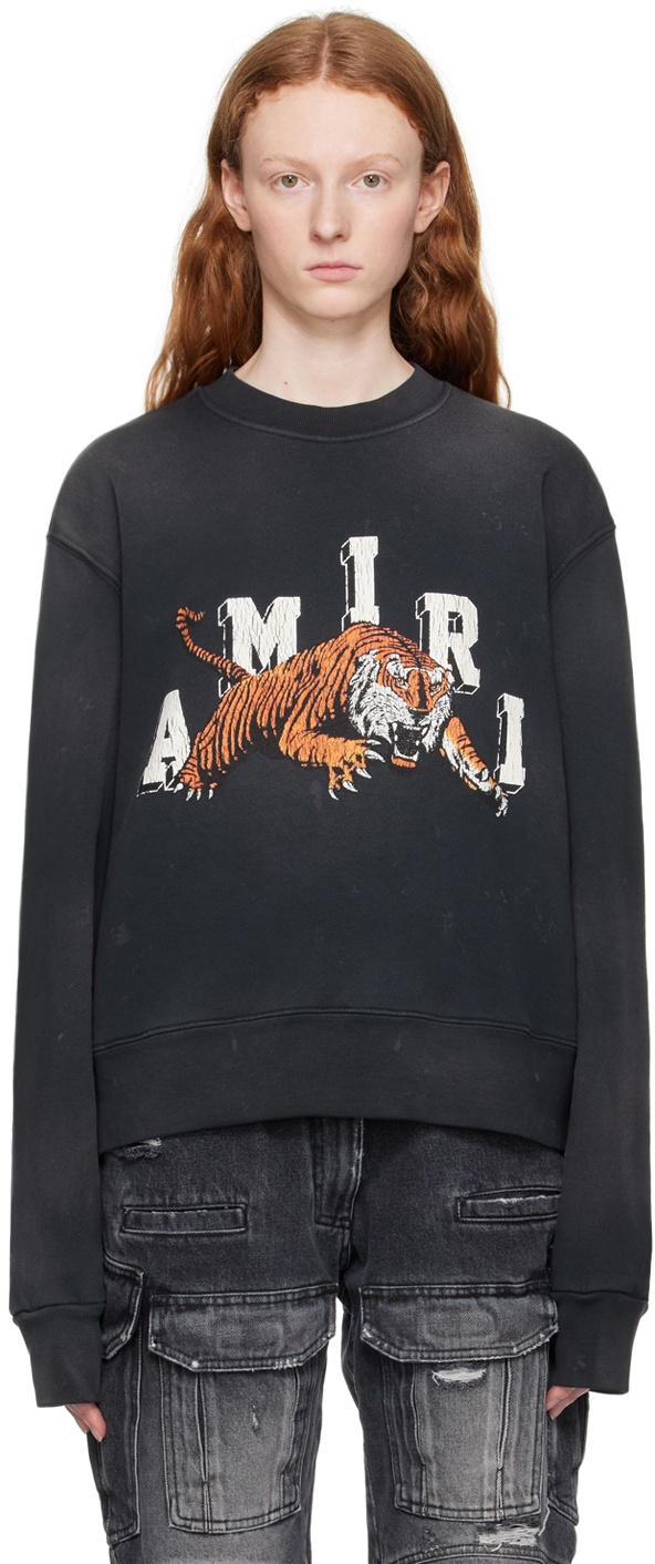 AMIRI Black Vintage Tiger Sweatshirt Amiri