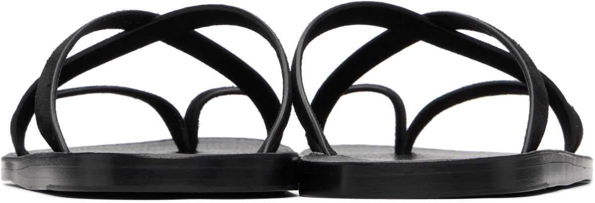 TOM FORD Black Suede Alfred Gladiator Sandals