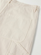 Nili Lotan - Emir Straight-Leg Cotton-Blend Twill Trousers - Neutrals