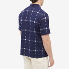 Universal Works Men's Indian Ikat Road Shirt in Indigo