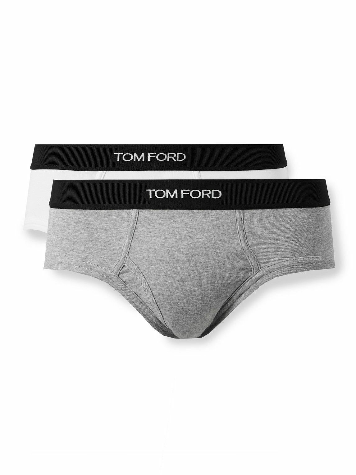 TOM FORD - Two-Pack Stretch-Cotton Briefs - Unknown TOM FORD