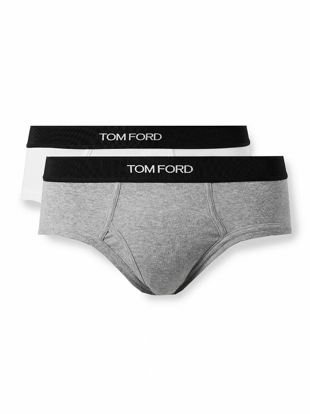 Photo: TOM FORD - Two-Pack Stretch-Cotton Briefs - Unknown
