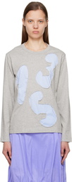 Comme des Garçons Shirt Gray Long Sleeve T-Shirt