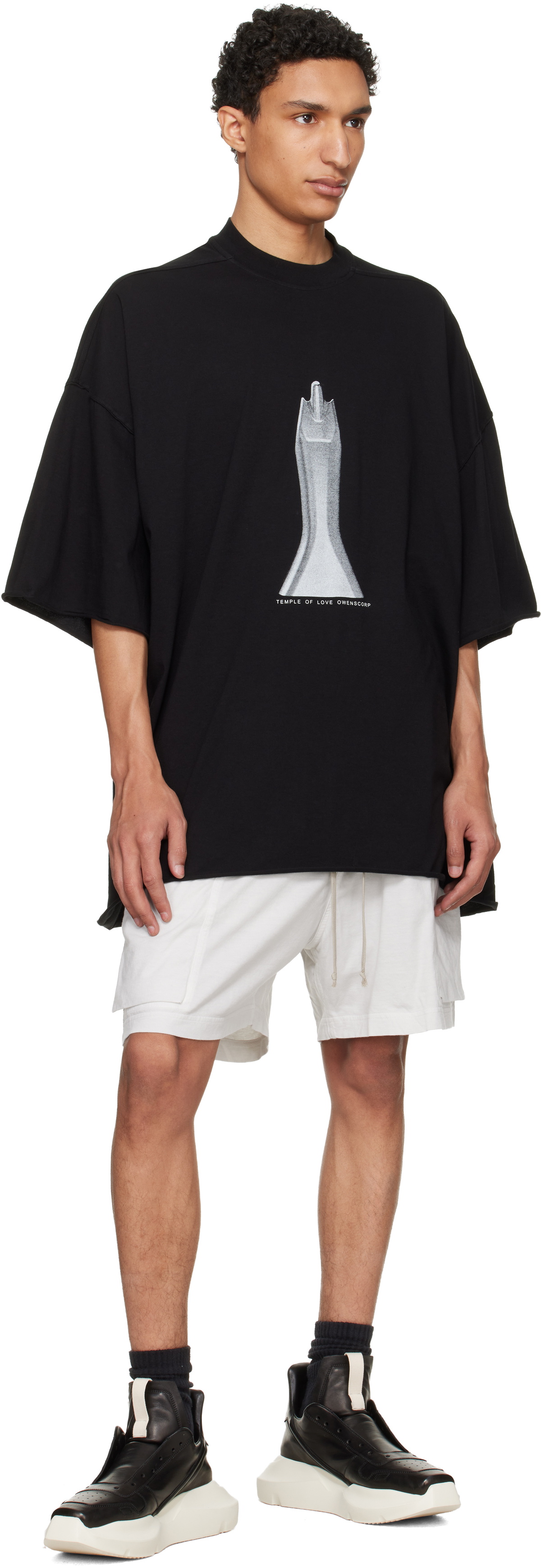Rick Owens DRKSHDW Black Temple Tommy T-shirt